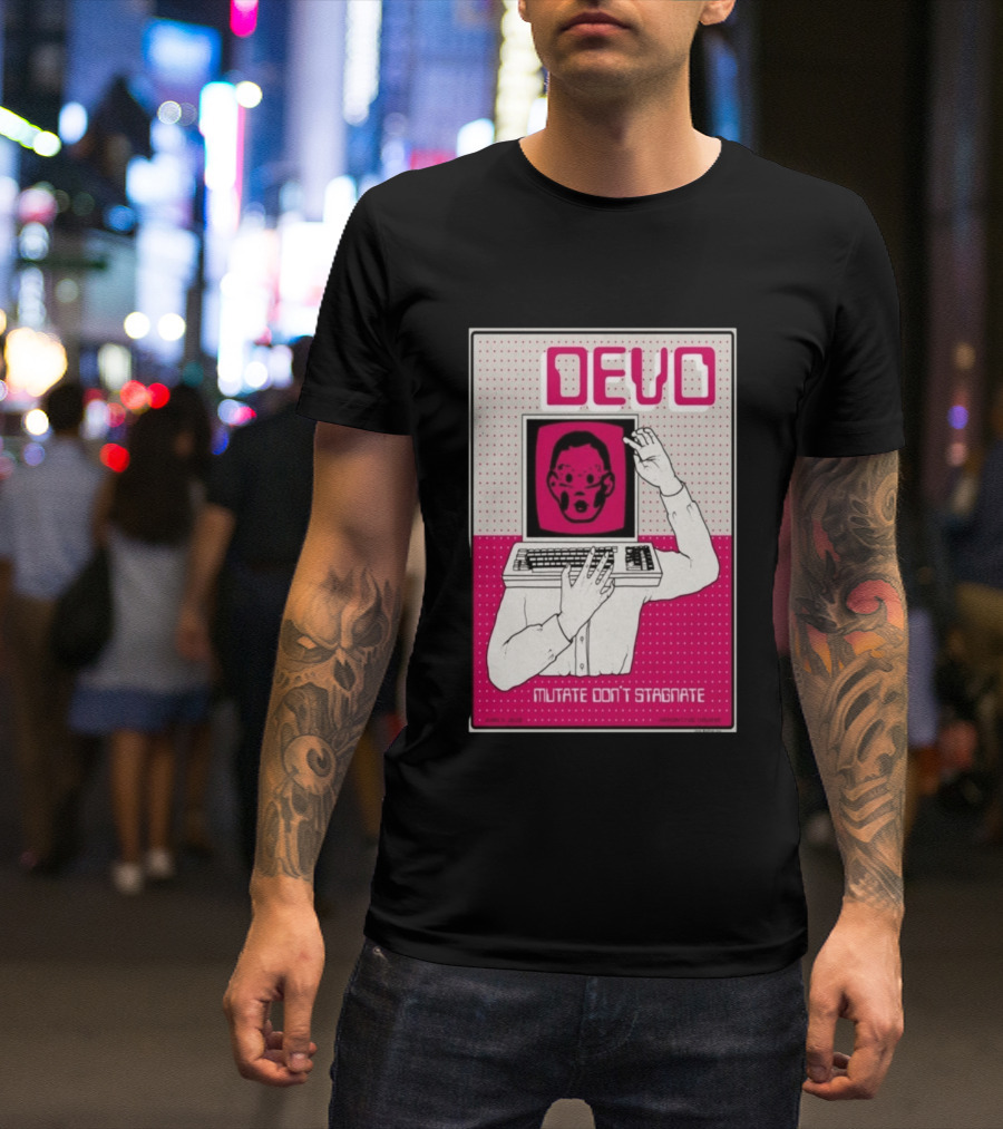 June 03 2026 Devo Concert Akron Civic Theatre Mutate Don't Stagnate T-Shirt