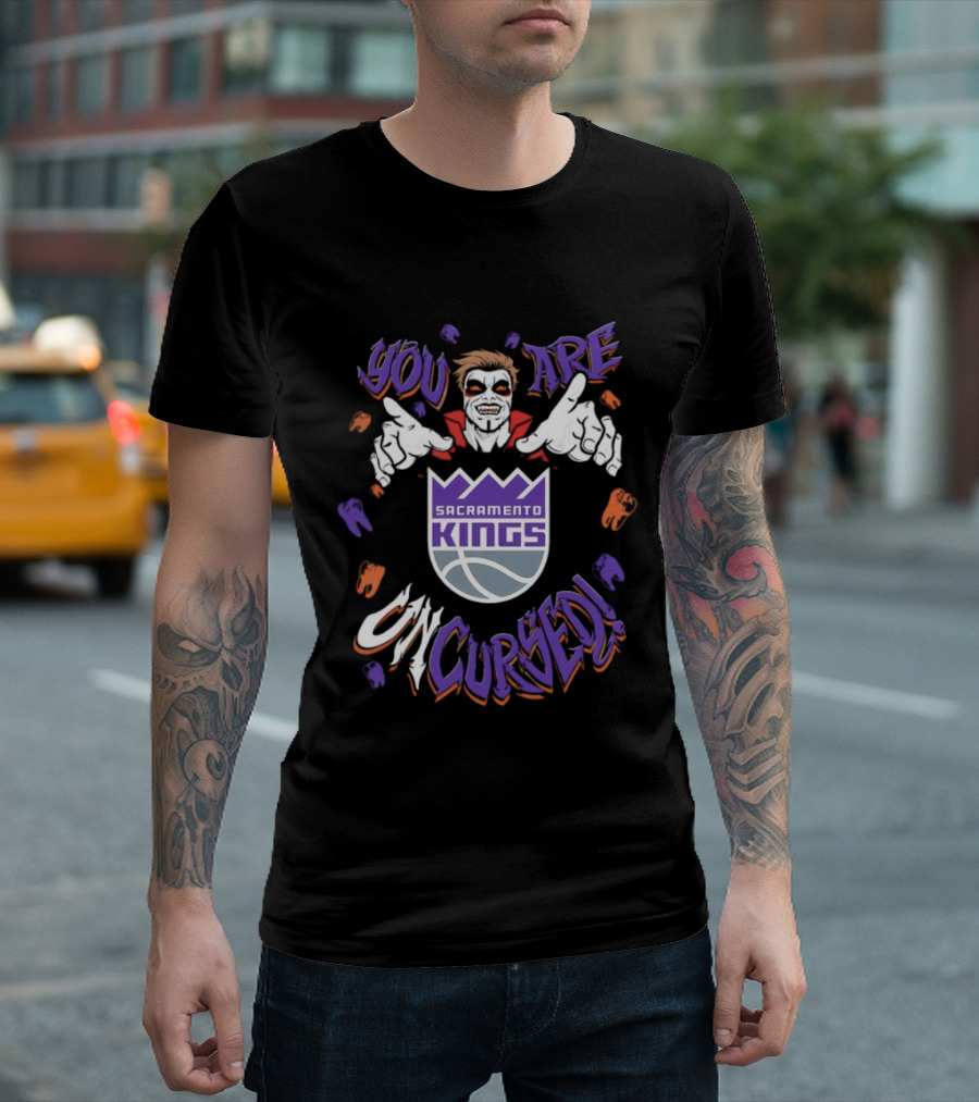 Sacramento Kings Danhausen You Are Uncursed Collaboration With WWE T-Shirt