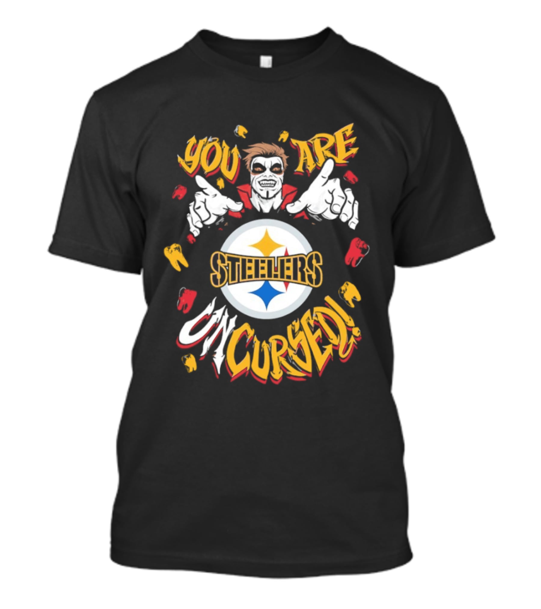 WWE Danhausen Steelers Football You Are Uncursed T-Shirt