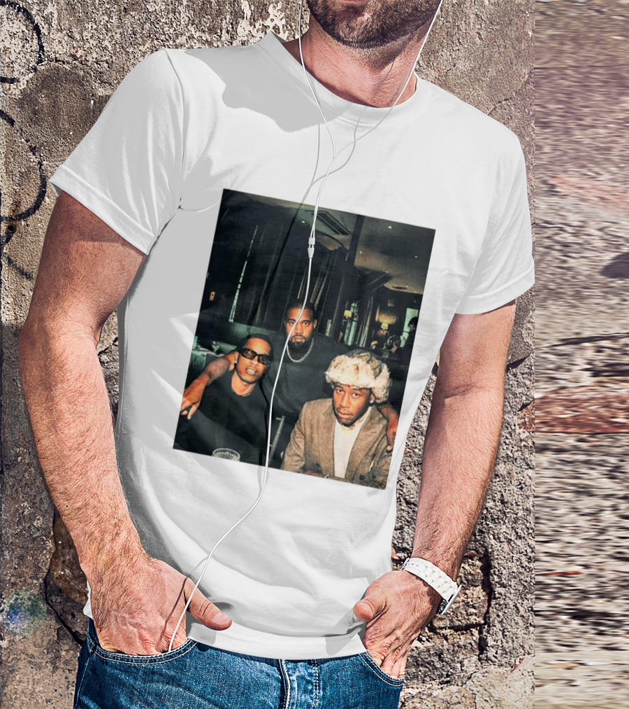 Kanye West Tyler The Creator A$AP Rocky Iconic Photo Collaboration T-Shirt