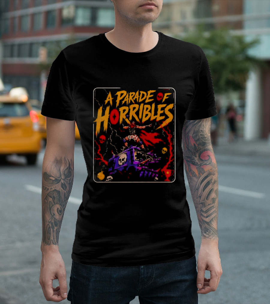A Parade Of Horribles Warrior Skulls Fantasy Metal T-Shirt