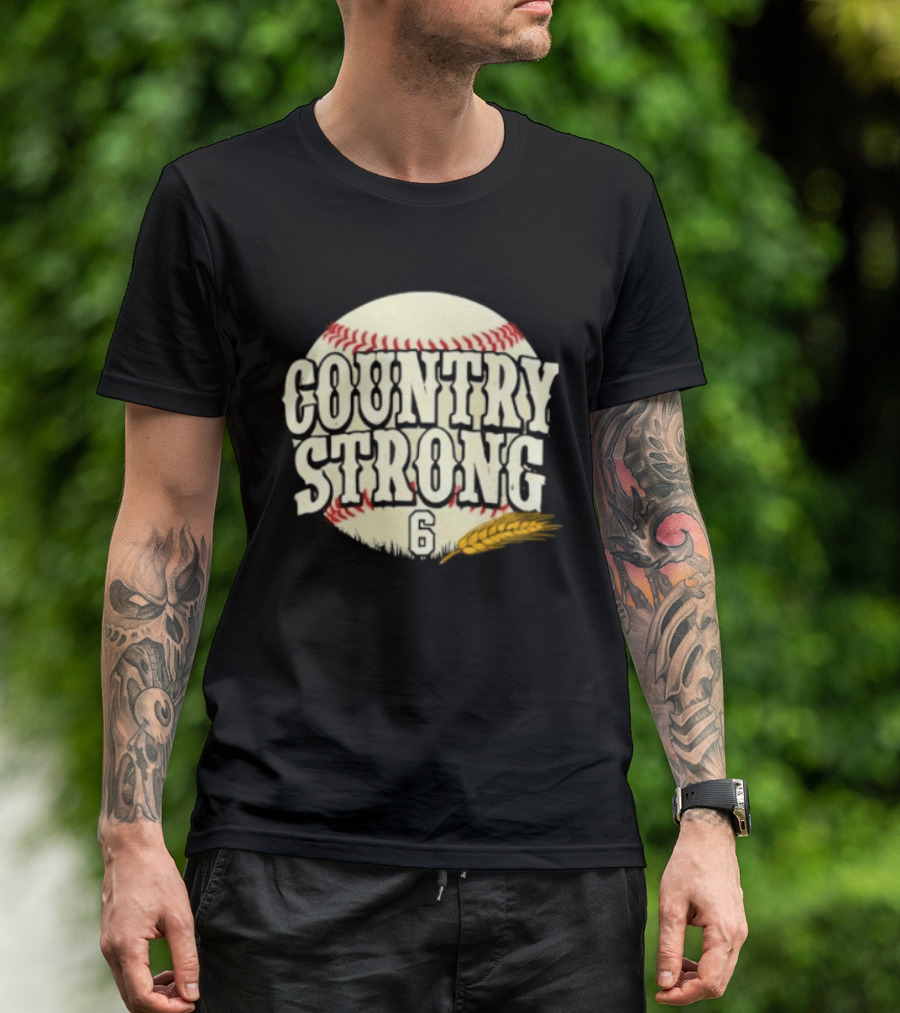 Country Strong Jake Meyers #6 Houston Astros Baseball T-Shirt