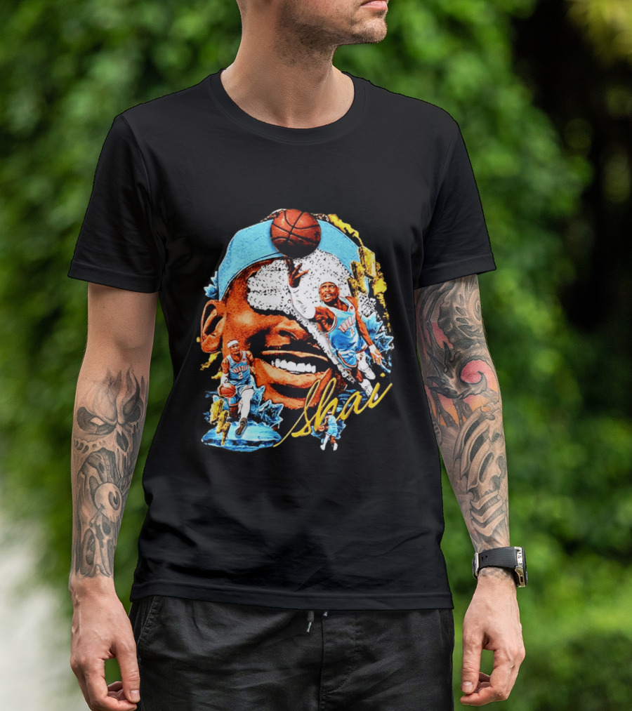 Shai Gilgeous Alexander Oklahoma City Thunder Basketball NBA Sports Fan Gear T-Shirt