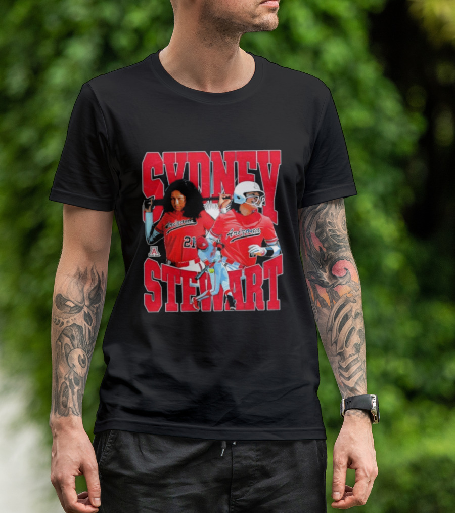 Sydney Stewart Arizona Wildcats NCAA Softball Team T-Shirt