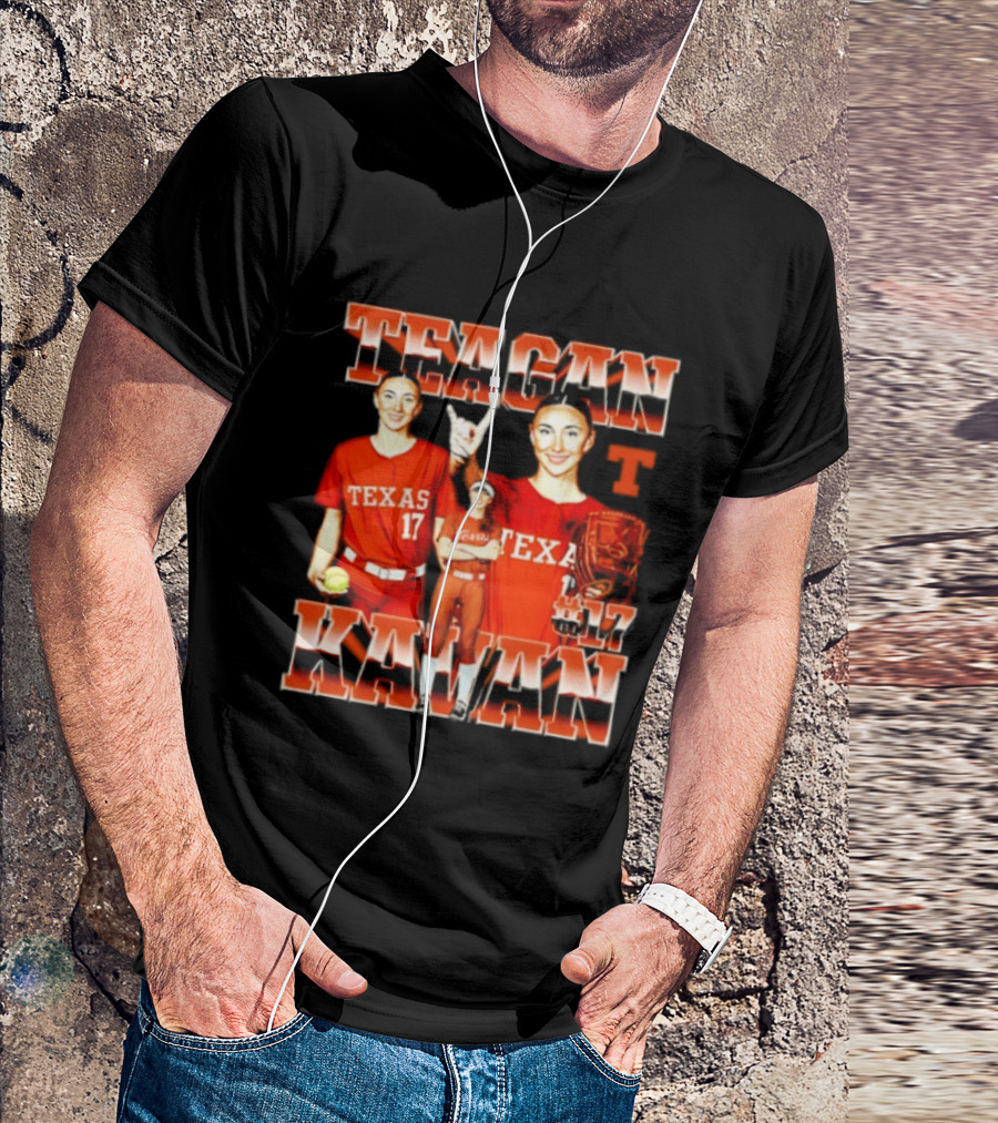 Teagan Kavan Texas 17 NCAA Softball Longhorns Player T-Shirt