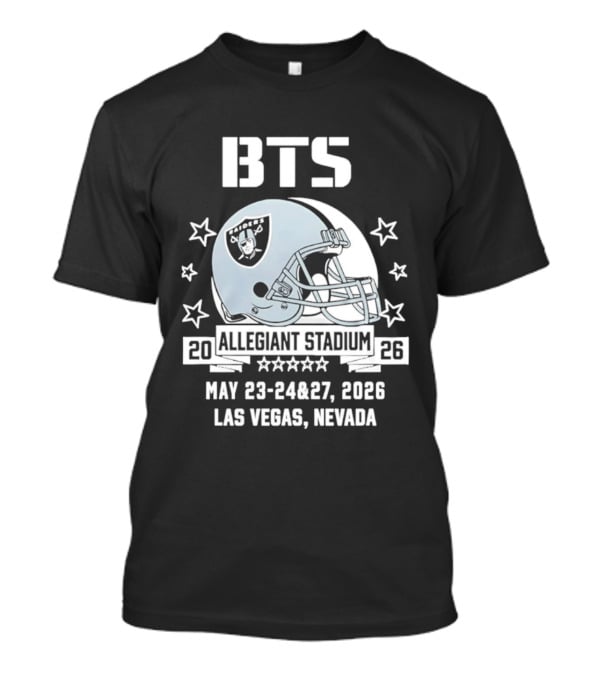 BTS Las Vegas Allegiant Stadium May 23 27 2026 Raiders Event T-Shirt