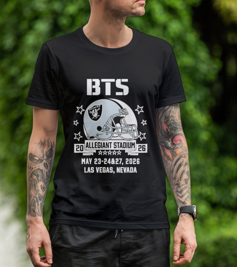 BTS Las Vegas Allegiant Stadium May 23 27 2026 Raiders Event T-Shirt