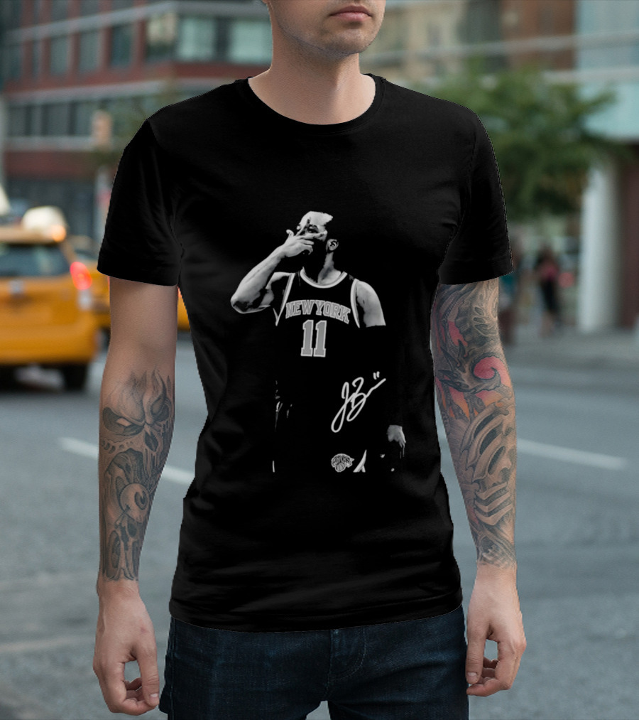 Jalen Brunson New York Knicks 11 Captain Clutch Signature T-Shirt