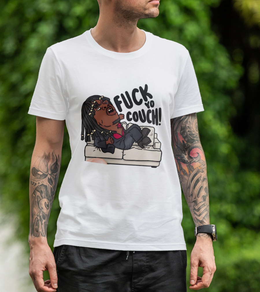 Chief Keef Fuck Yo Couch Illustrated Meme Drawing T-Shirt