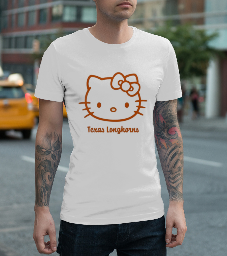 Texas Longhorns Hello Kitty Bow Out T-Shirt