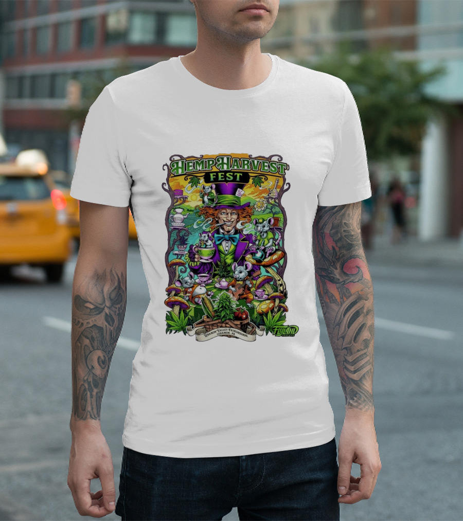 Hemp Harvest Fest 2026 Lebanon Valley Fairgrounds Tea Party T-Shirt