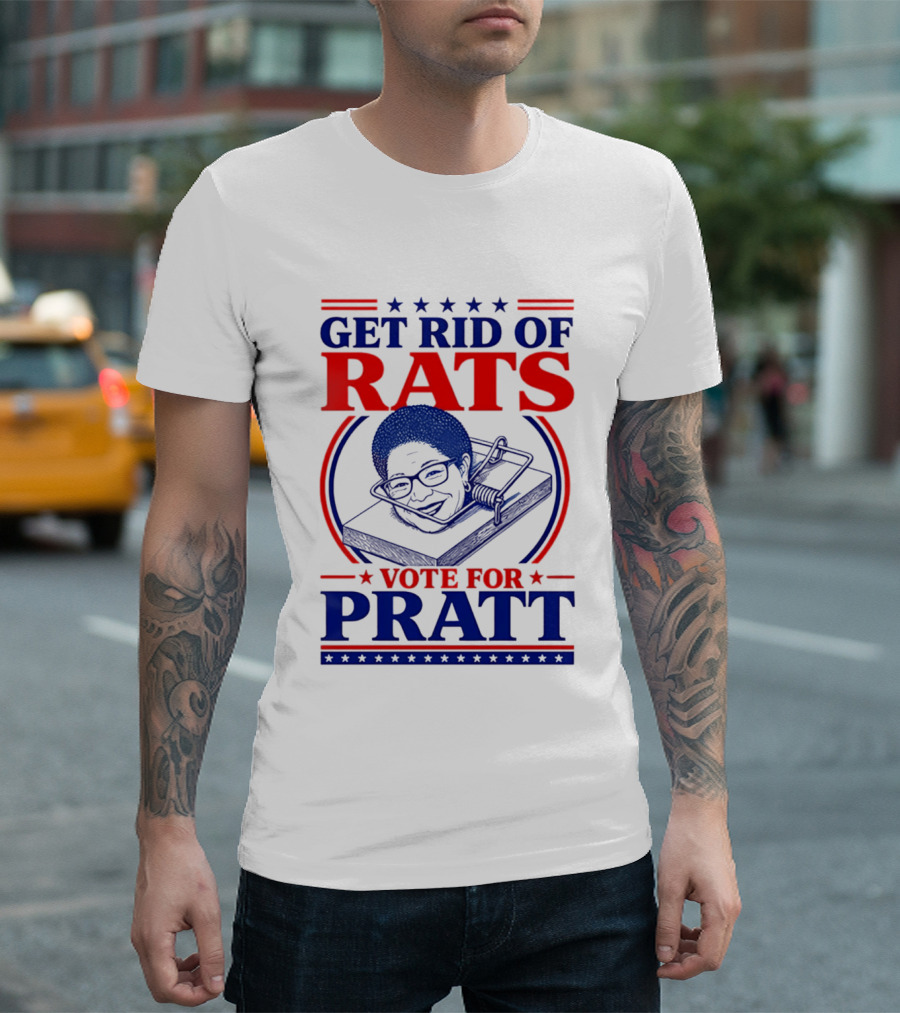 Get Rid Of Rats Vote For Pratt Political Campaign Humor T-Shirt