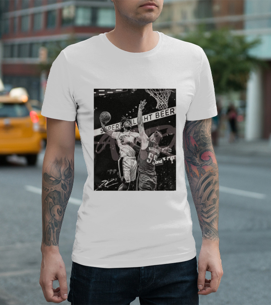 San Antonio Spurs Basketball Hartenstein 55 Player Action Photo Sport Superior Light Beer T-Shirt