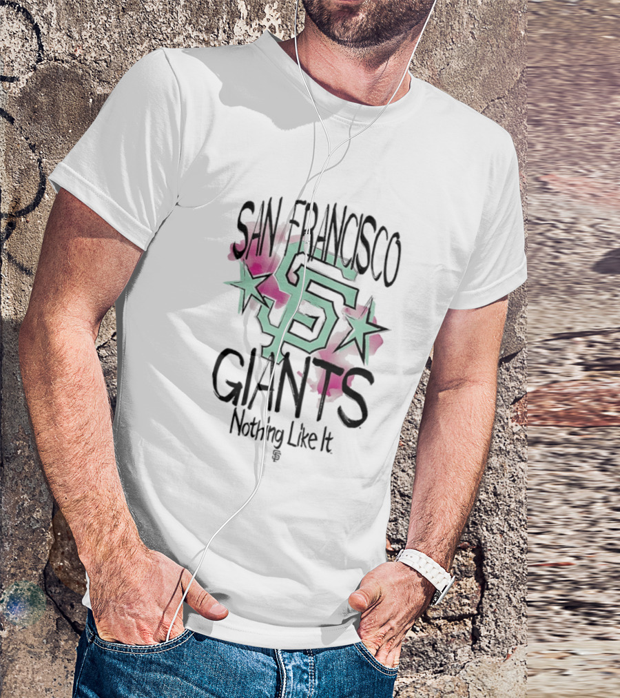 San Francisco Giants SF Stars Nothing Like It Floral Watercolor T-Shirt