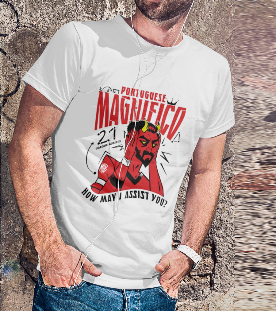 Portuguese Magnifico 21 Goals How May I Assist You Devil T-Shirt