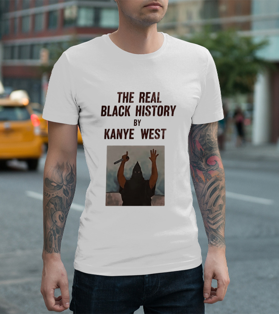The Real Black History By Kanye West Mic Hands Up T-Shirt