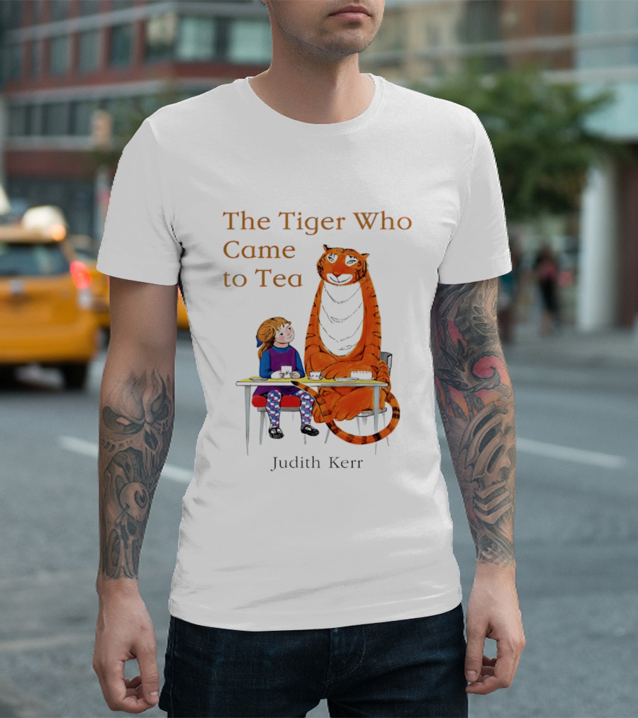 The Tiger Who Came To Tea Book Judith Kerr T-Shirt
