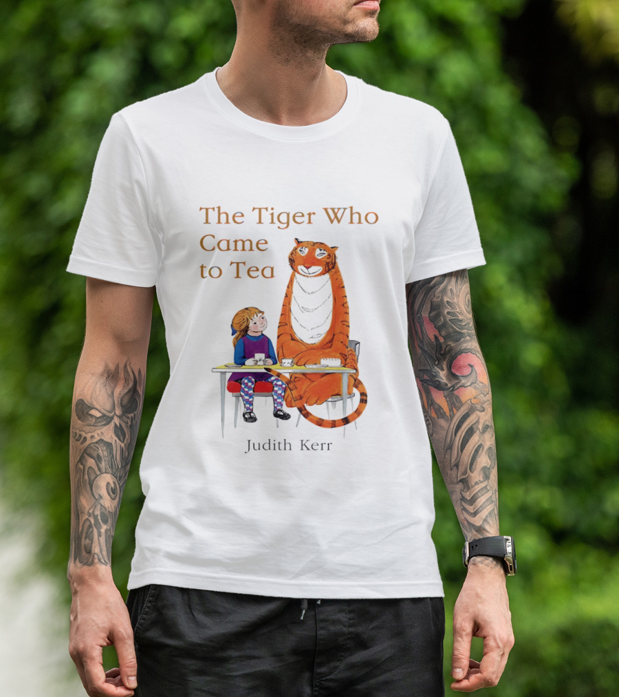 The Tiger Who Came To Tea Book Judith Kerr T-Shirt