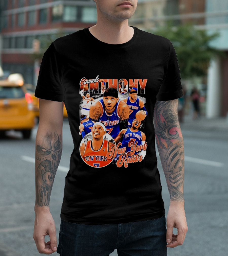 Carmelo Anthony New York Knicks NBA Basketball Legend Seven T-Shirt