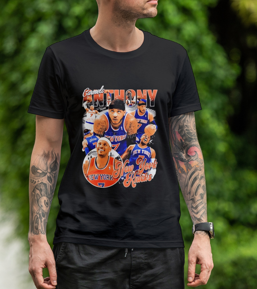 Carmelo Anthony New York Knicks NBA Basketball Legend Seven T-Shirt