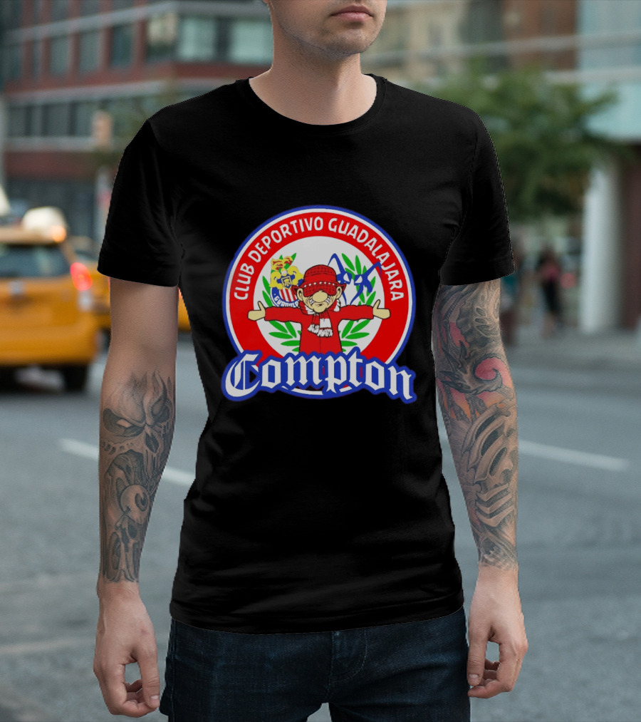 Compton Club Deportivo Guadalajara Rojiblanco T-Shirt