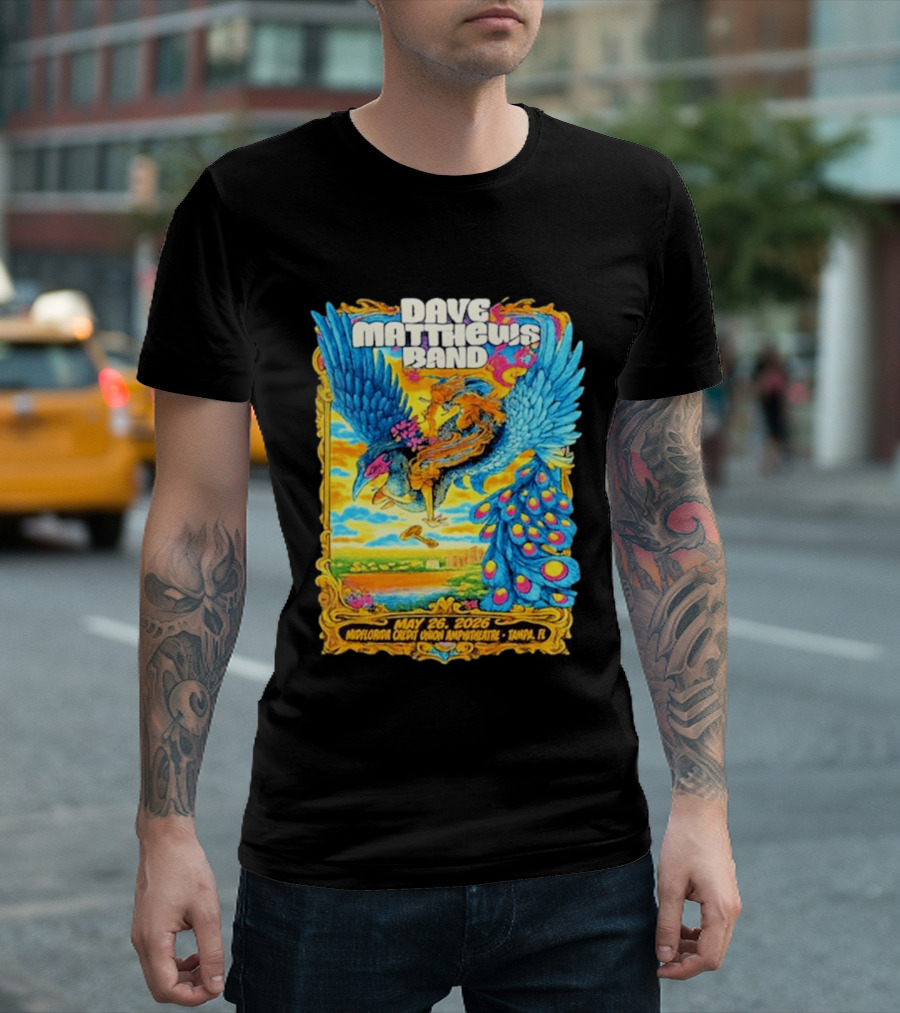 Dave Matthews Band May 26 2026 MidFlorida Credit Union Amphitheatre Tampa FL T-Shirt