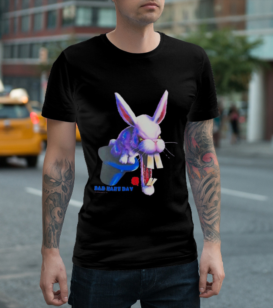Goosebumps Bad Hare Day Evil Rabbit In Hat T-Shirt