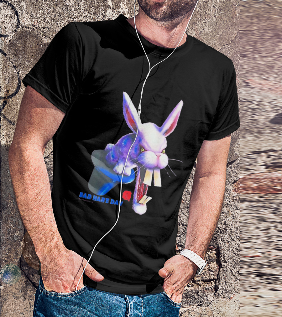 Goosebumps Bad Hare Day Evil Rabbit In Hat T-Shirt