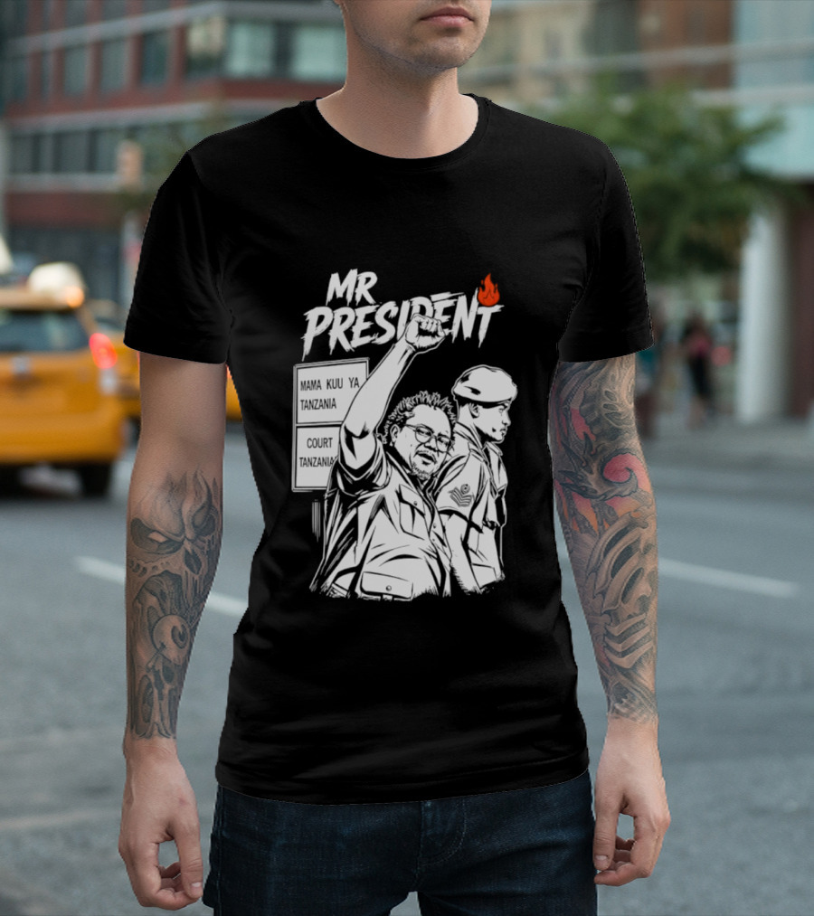 Mr President Mama Kuu Ya Tanzania Court Flame T-Shirt