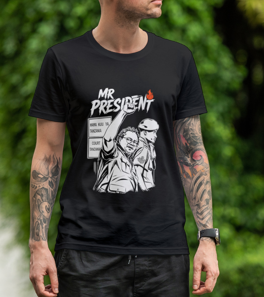 Mr President Mama Kuu Ya Tanzania Court Flame T-Shirt