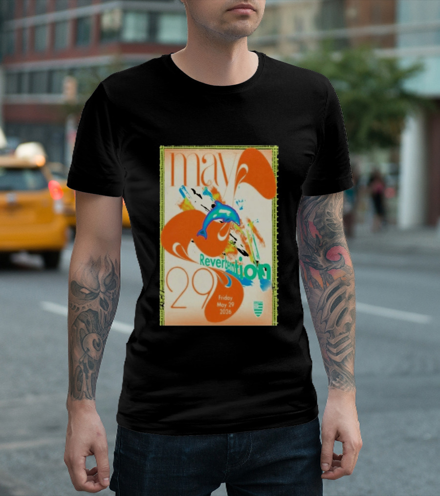 Reverberation Dolphin Event May 29 2026 Zebulon Los Angeles CA T-Shirt
