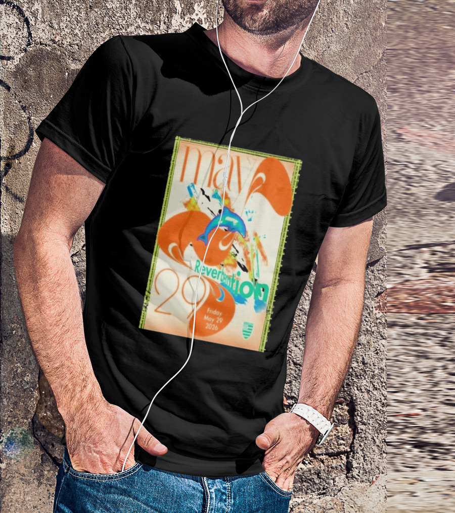 Reverberation Dolphin Event May 29 2026 Zebulon Los Angeles CA T-Shirt