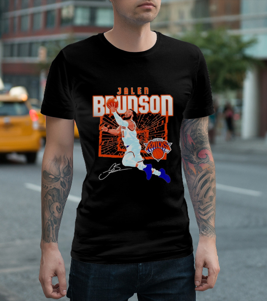 Jalen Brunson New York Knicks Breaking Barriers 2026 Season Explosion T-Shirt
