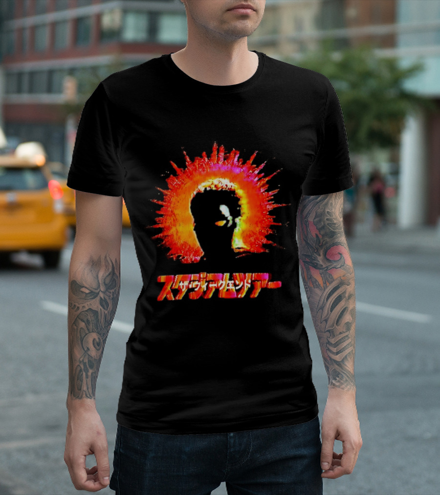 The Weeknd Cyberpunk Japanese Art Explosion T-Shirt