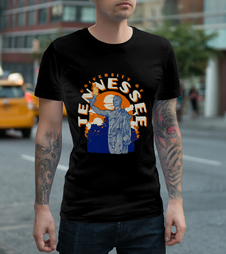 University Of Tennessee Torchbearer Sunset Scene T-Shirt