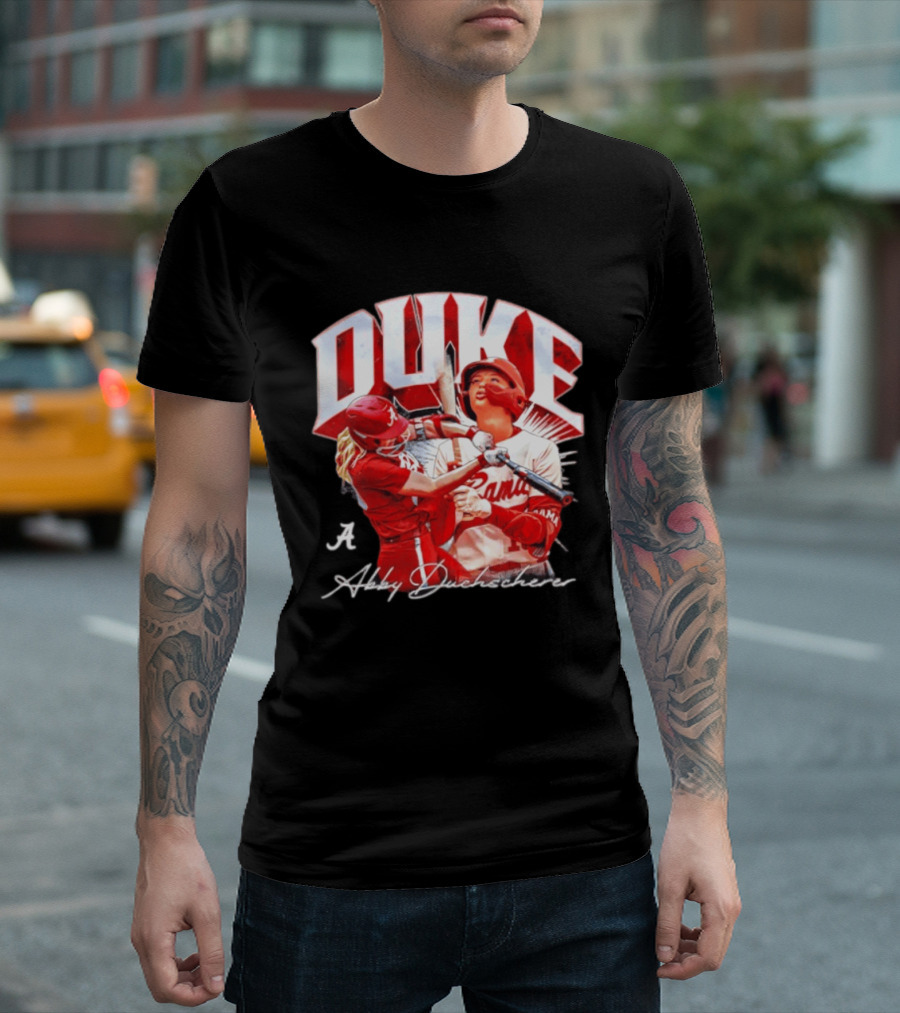 A Abby Duchscherer Alabama Crimson Tide Softball Duke T-Shirt