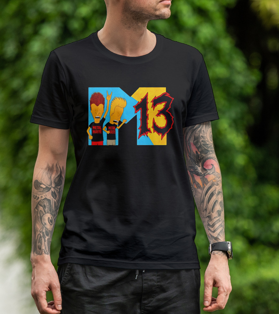 Metal Mayhem Beavis And Butt Head Rock Out 13 T-Shirt