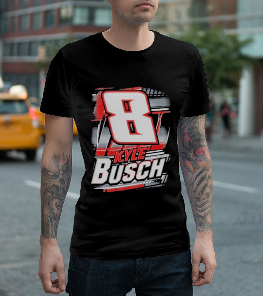 Kyle Busch Number 8 Racing NASCAR Fan T-Shirt