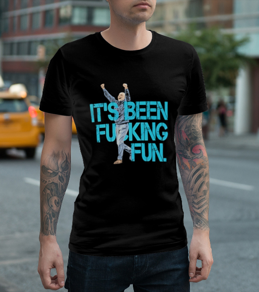 Pep Guardiola Manchester City It's Been Fucking Fun Celebration T-Shirt