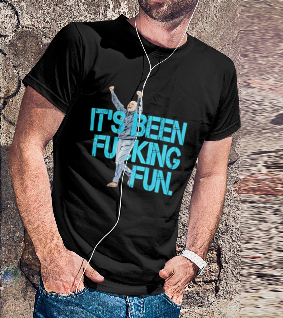Pep Guardiola Manchester City It's Been Fucking Fun Celebration T-Shirt