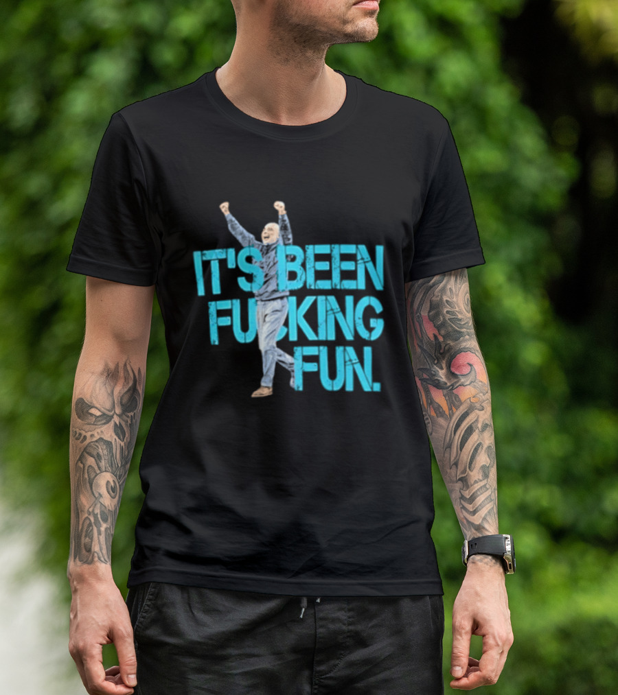 Pep Guardiola Manchester City It's Been Fucking Fun Celebration T-Shirt