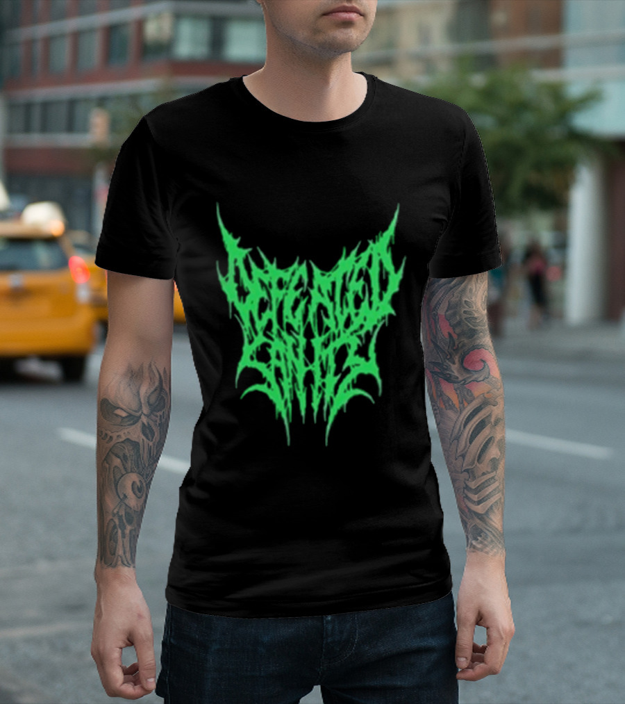 Reality Fade Defeated Sanity Electric Green Dripping T-Shirt
