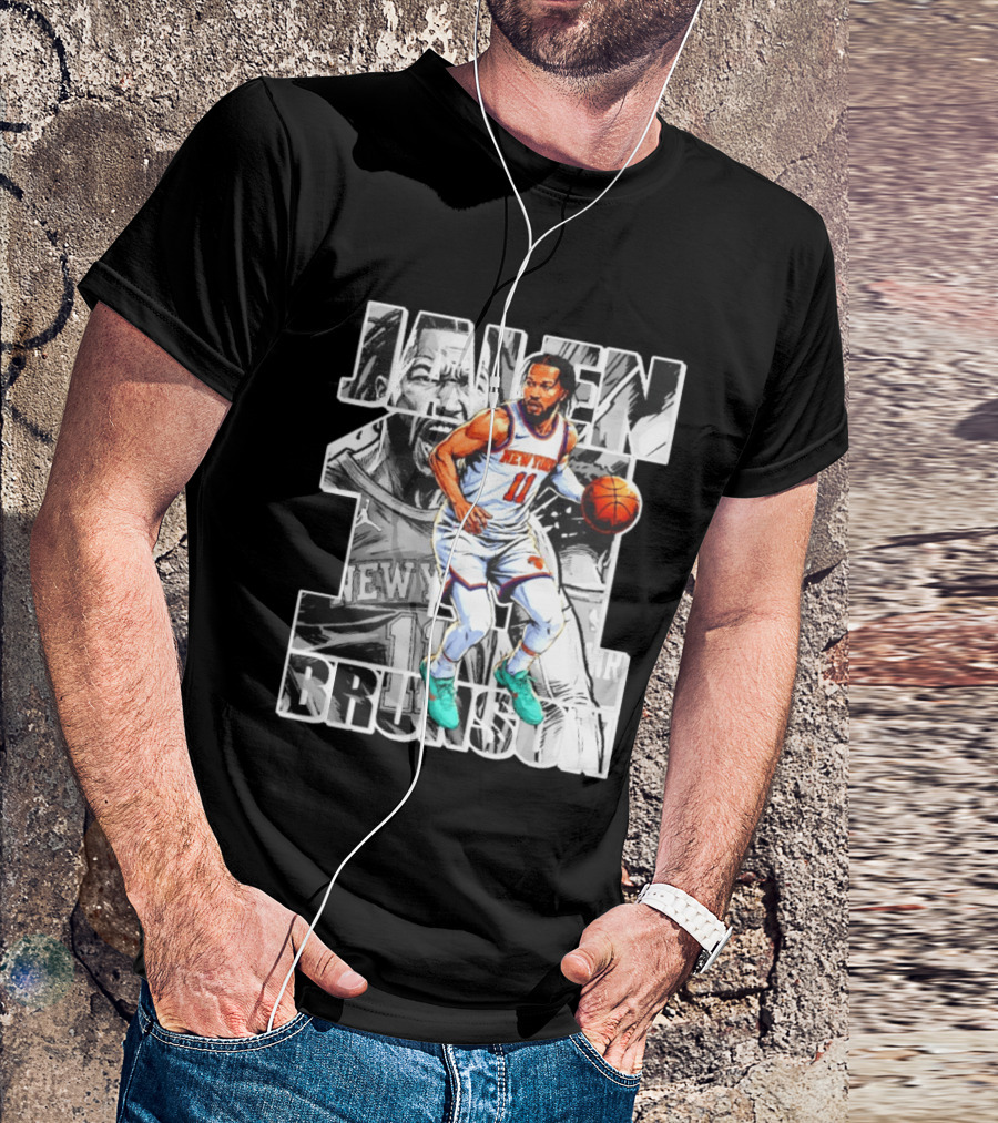 Jalen Brunson New York Knicks Manga Style Number 11 T-Shirt