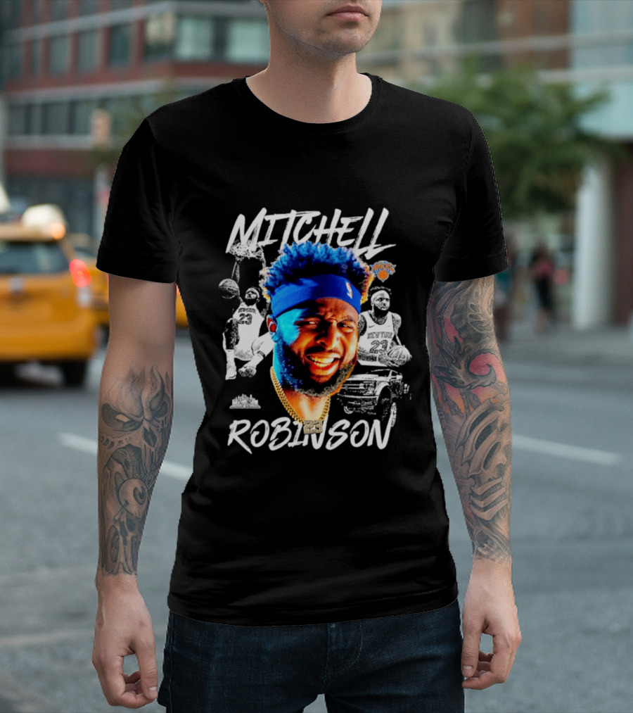 Mitchell Robinson New York Knicks NBA Basketball Player T-Shirt