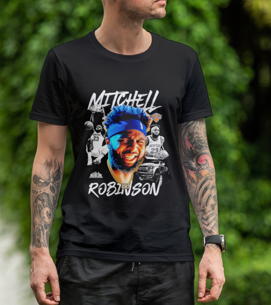 Mitchell Robinson New York Knicks NBA Basketball Player T-Shirt