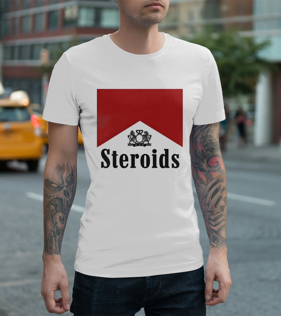 Steroids Bodybuilding Cigarette Box T-Shirt