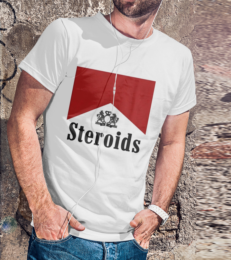 Steroids Bodybuilding Cigarette Box T-Shirt