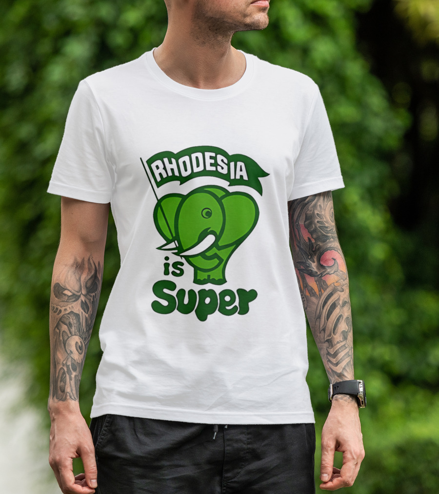 Rhodesia Elephant Green Is Super T-Shirt