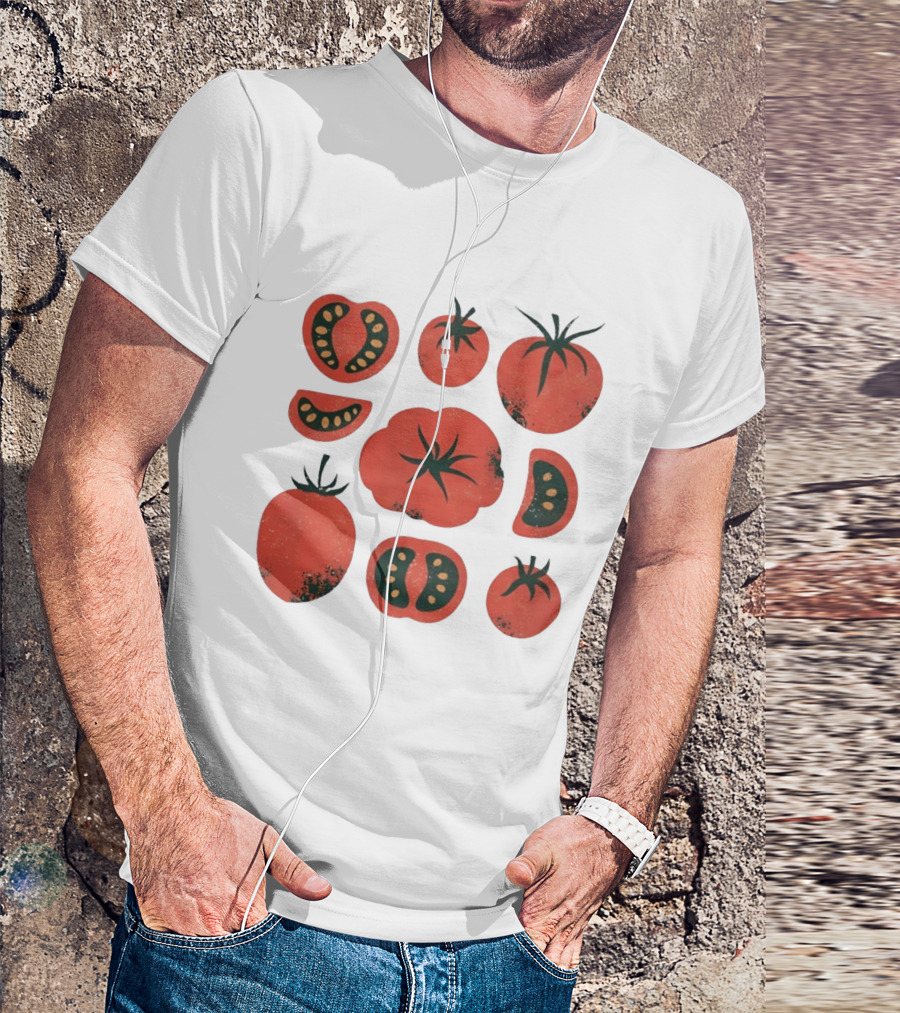 Tomato Garden Harvest Fruit Nature Botanical T-Shirt