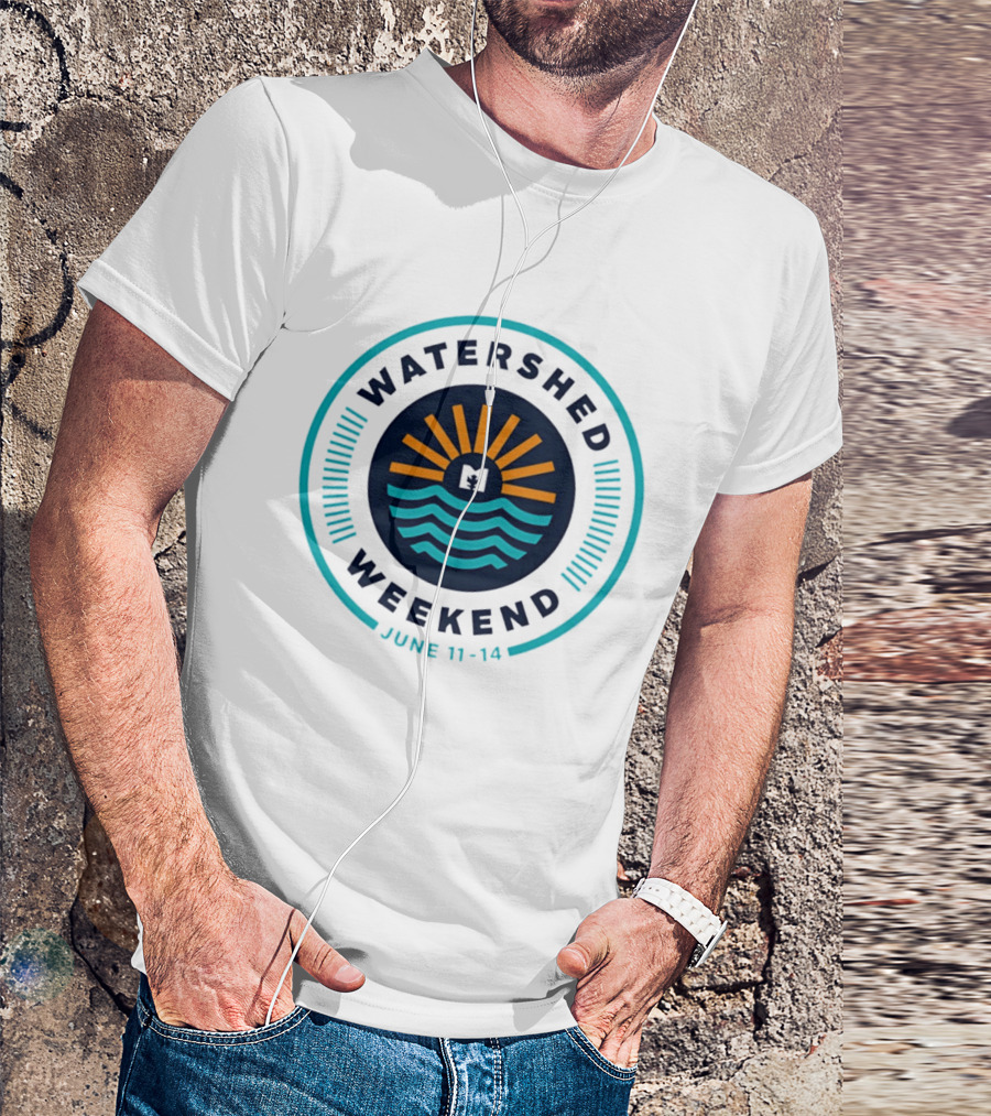 Watershed Weekend June 11 14 Sun Water Nature Outdoors Minimalist T-Shirt